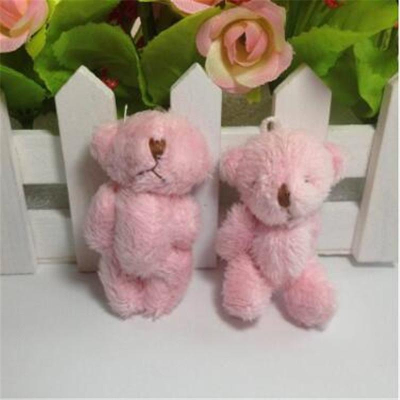 Plush Teddy Bear Doll 6Cm Long Hairy Joint Bear Diy Creative Handmade Jewelry Material Multi-Color