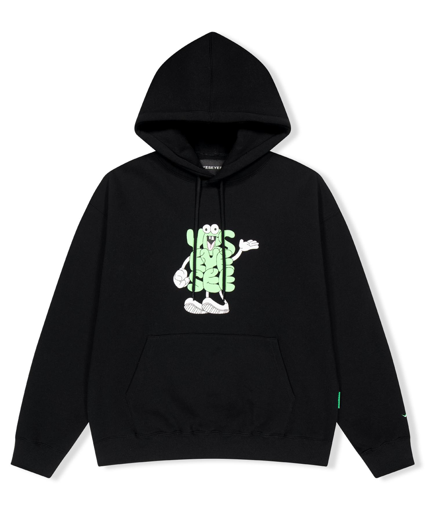 Yes Ic Y.E.S Pointing Hoodie Black S