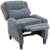 Recliner Armchair with Extended Leg Rest - Grey