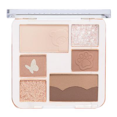 I'M MEME Wonder Soft Layer Eye Shadow Palette My Teddy, Brązowy, 1 sztuka