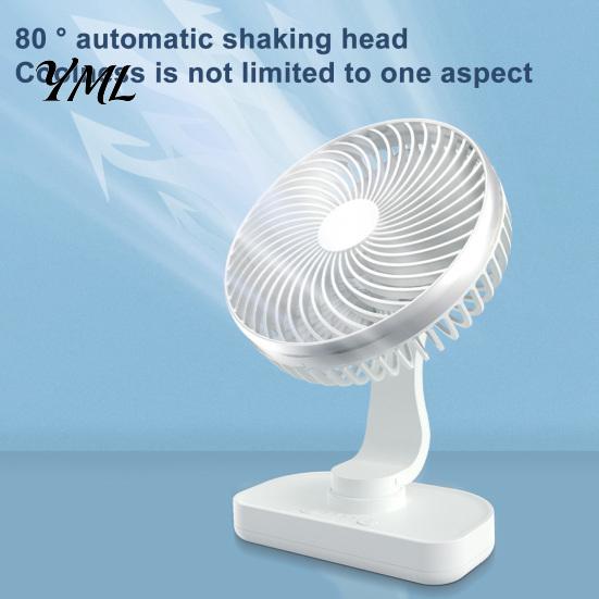 Desktop Cooling Fan Portable Desk Fan, Small Air Circulating 3 Speed Quiet Personal Circulator Adjustable Tilt Head Table for Office Dorm Kitchen