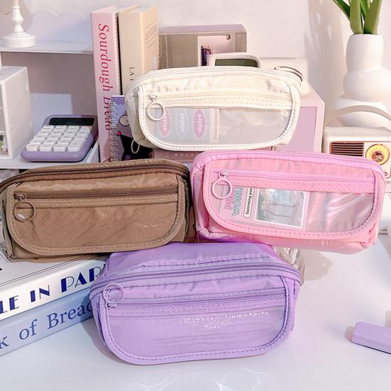 Yousheng Large Pencil Case, Wide Opening Pencil Pouch with Zipper, Multi-layer Aesthetic Pen Bag for Teens Girls Women, Portable Pen Holder for Office