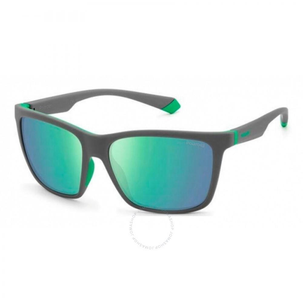 

Polaroid Polarized Green Rectangular Men s Sunglasses PLD 2126 S 03U5 5Z 57