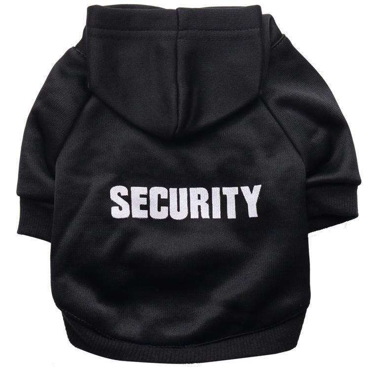 Dog & Cat Fleece Hoodie - Security Design for Autumn/Winter