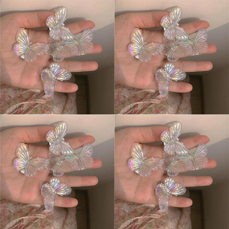 5/10/15/20pcs Cute Butterfly Hair Clip Mini Hair Accessories Butterfly Duckbill Bangs Clips Mermaid Butterfly Hair Clips