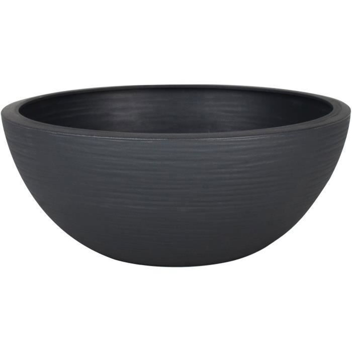 EDA Pot vasque GRAPHIT UP - 5,5L - Ø 30cm x H 12 cm - Gris anthracite