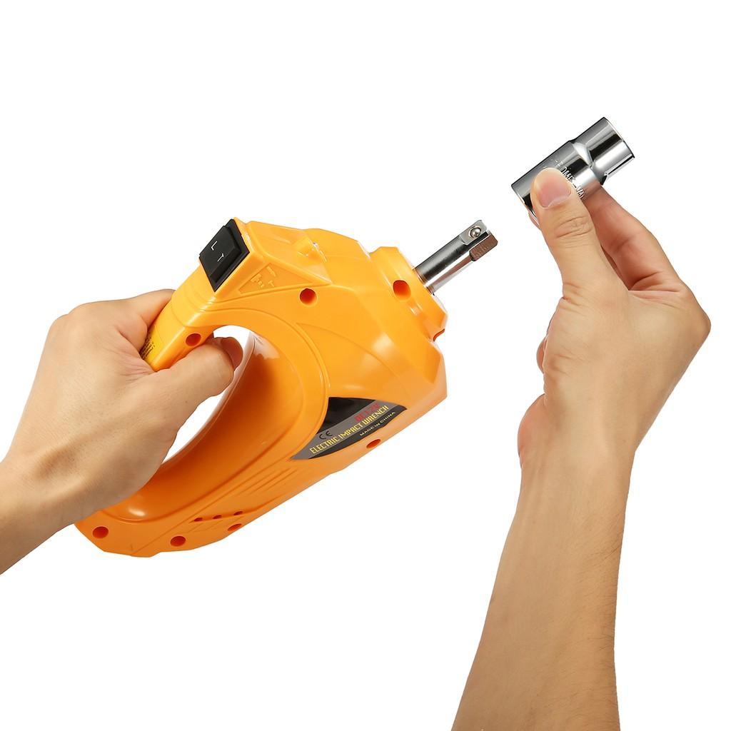 100W Electric Impact Wrench Kit Car Air Pneumatic Impact Wrench Tire Repair Tool 25x9x13.5cm