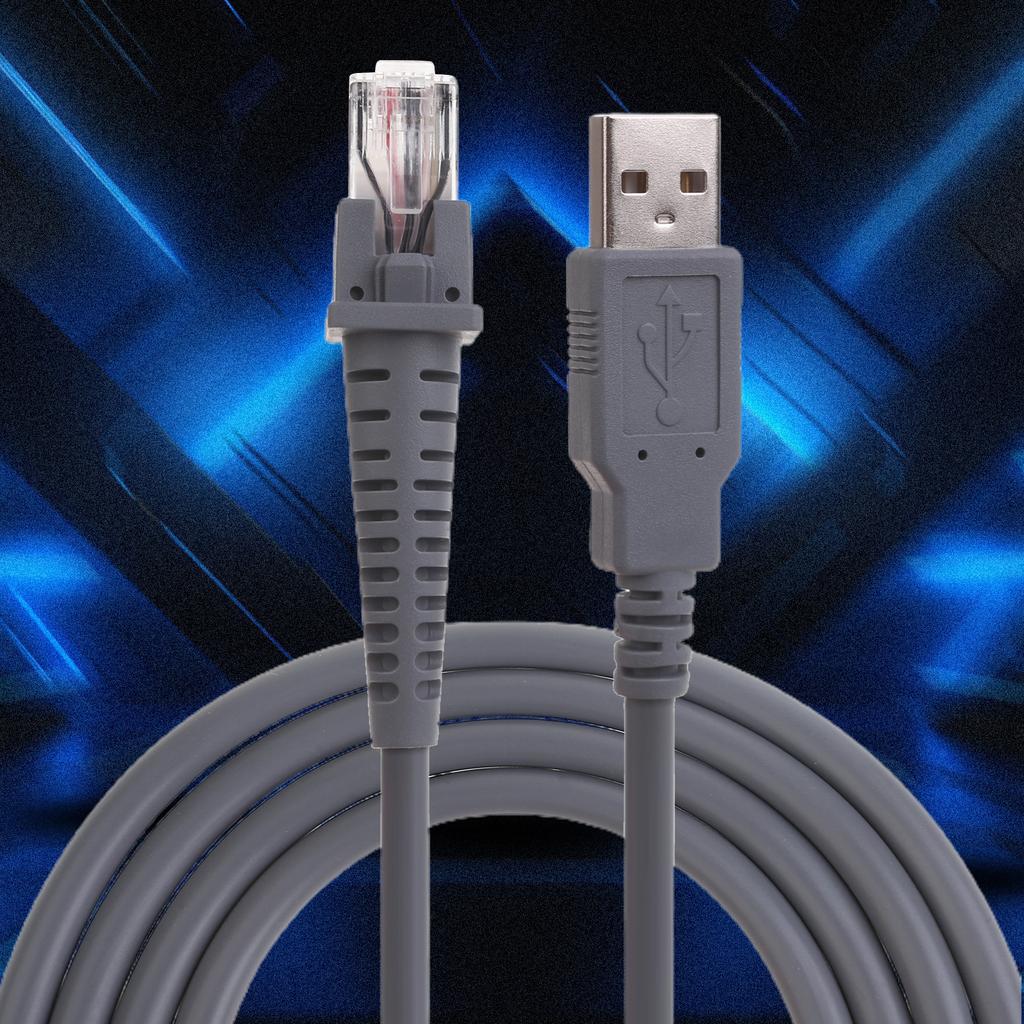 USB Connection Cable Long Length Replacement Data Cable 2m/7FT Suitable for GD4130 QD2100 GBT4100 Scanners