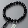 Buddhist altar store Takita Shoten Prayer beads Jodo Shinshu authentic prayer beads Black onyx 22 beads Pure silk string tassel Kyoto prayer Honren