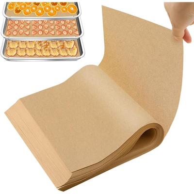 100 hojas de papel pergamino antiadherente precortadas para hornear. No se enrolla ni se quema. Papel encerado.