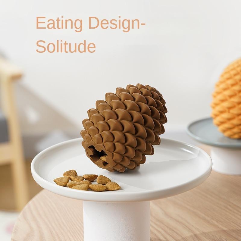 Pet Toys Bionic Pine Cone Dog Toys Interactive Card Food Pet Supplies Toys Leak Food Ball