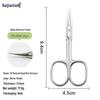 Stainless Steel Pointed Cuticle Scissors - Professional Manicure Tool for Delicate Skin Removal.