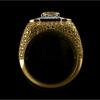 Luxury European and American Men's Rings Trendy Jewelry, Hip-hop Rings Square Diamond-set Alloy Rings