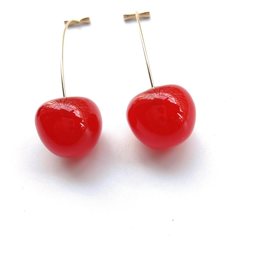 Cherry Fruit Earrings - 2024 Trendy Fresh Studs