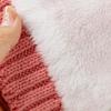 3Pcs/Set Thicken Winter Hat Scarf Gloves Set Plush Lining Touchscreen Gloves  for Men Women