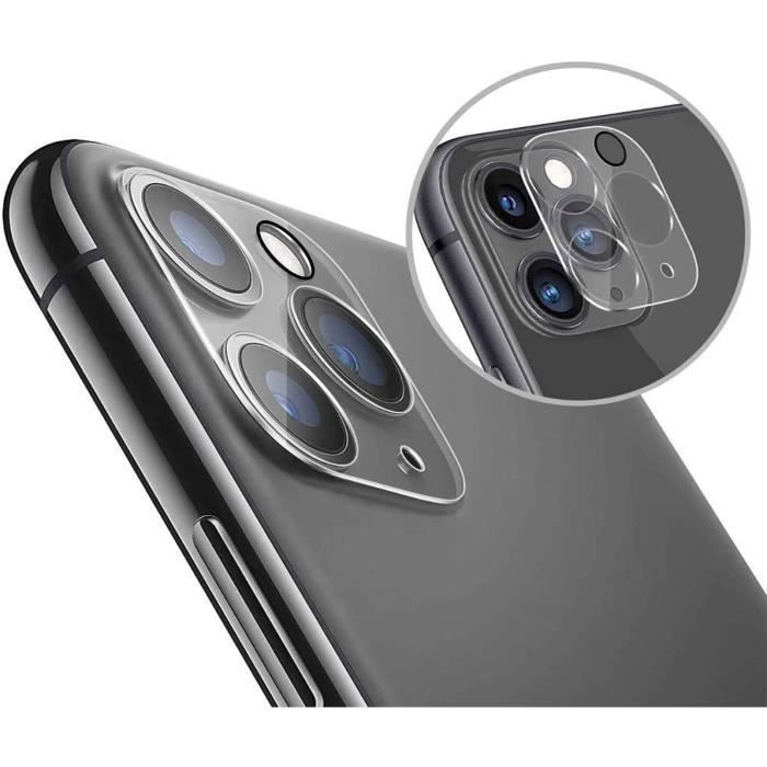 Lot de 5 Verres Trempé Protection Caméra pour Apple iPhone 11 PRO - 11 PRO MAX - Protecteur Lentille Appareil Photo [Phonillico®]