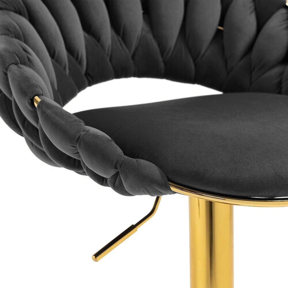 Adjustable Stool, Bar Stool, Farviso Black Elegant Loft