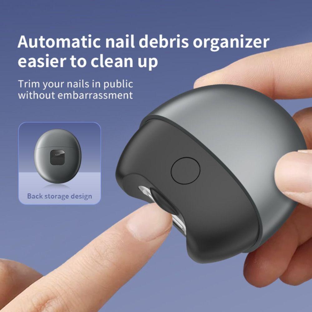 Precise Trimming Electric Nail Clipper Magnetic Cover Nail Grinder File  Adult