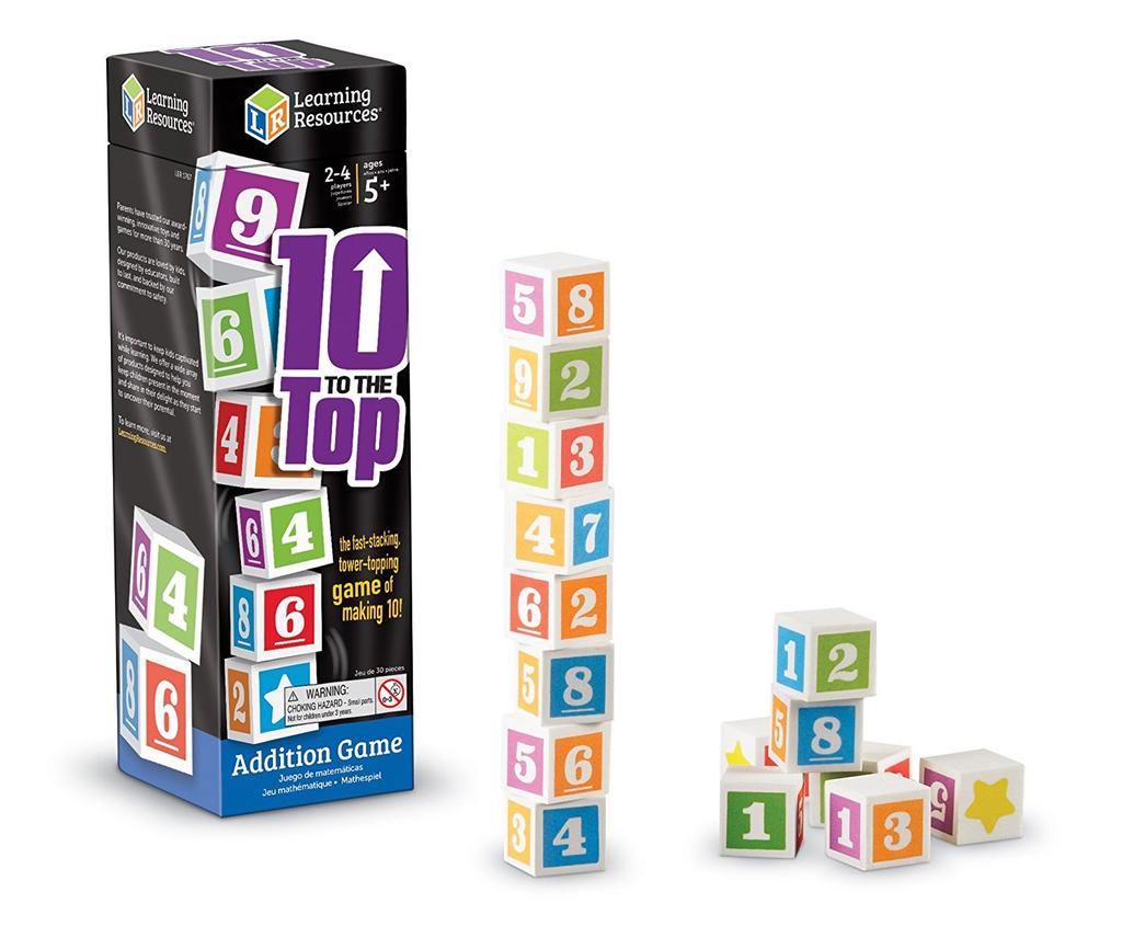 Learning Resources Math Game: Addition, Build and Stack 10s (LER1767) Authentic