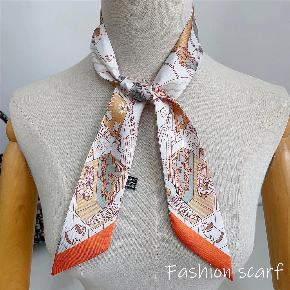 Koreanische vielseitige Kette Quaste Hochwertige Maulbeerseide Köperseide Seidenband Wickeln und Binden Taschengriff Band Kleiner Schal