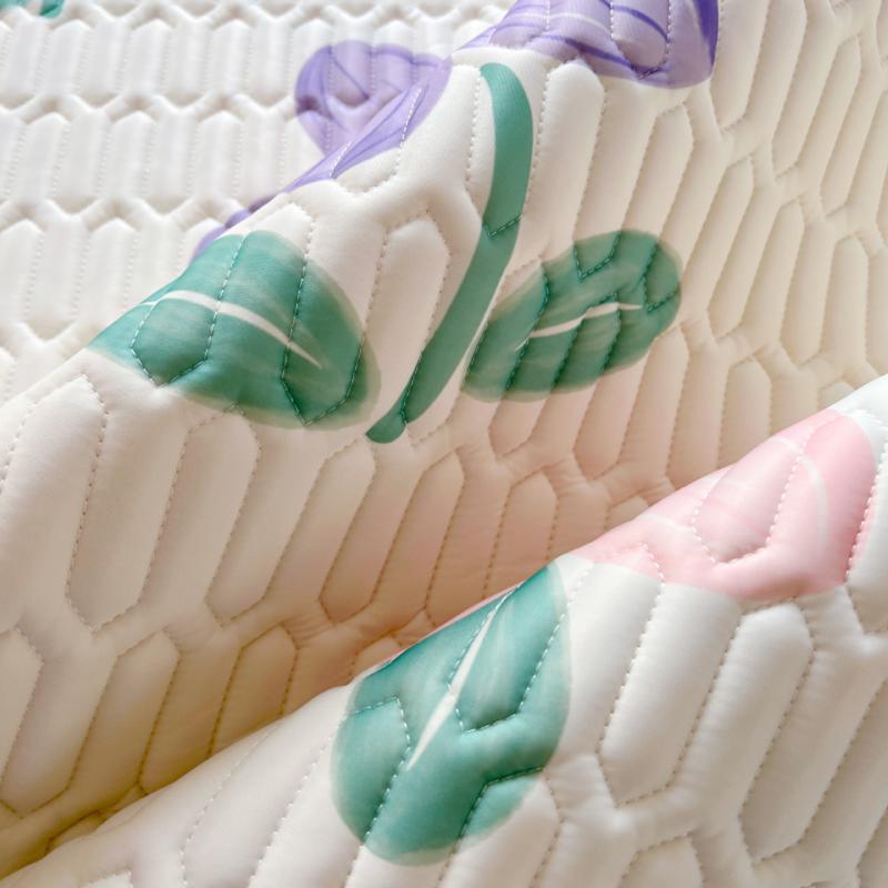 Summer Ice Cool Latex Flower Pillowcase Sleeping 48X74CM Pillow Case Antibacterial Cushion Quilted Pillow Cover for Bed Decor