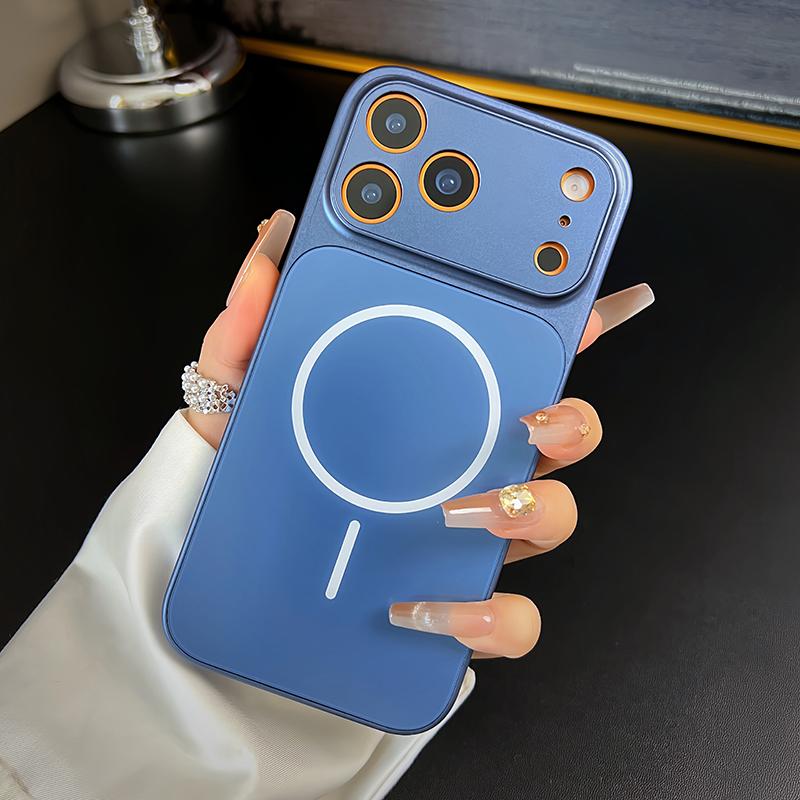 Popular Cosmic Orange Acrylic PC For Phone Case For For Iphone 17 Pro Max 16 1 14 13 Magnetic Wireless Charge Hard Cover