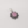 Rose Chalcedony Gemstone 925 Sterling Silver Jewelry Handmade Pendant 1.37" For Christmas Gift CP-40-18
