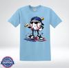 Cooles Baseballspieler Cartoon Grafik T-Shirt