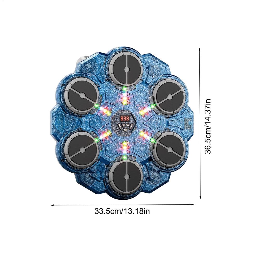 

Musical Boxing Machine 9-Speed Wall Target Punching Workout Gym Boxing Equipment With Light For Adults Boys Gym Workout Exercise синій