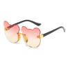 Summer Girl Boys Cute Kids Rimless Sunglasses  Animal Cartoon Bear Children Baby Outdoor Sun Glasses Lunette Soleil Enfant