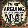Funny Round Metal Wall Sign Home Decor Gift