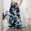 Gonne Maxi A Line da Donna Fluide Svasate con Orlo a Balze Vita Elastica Eleganti a Strati Boho Lunghe