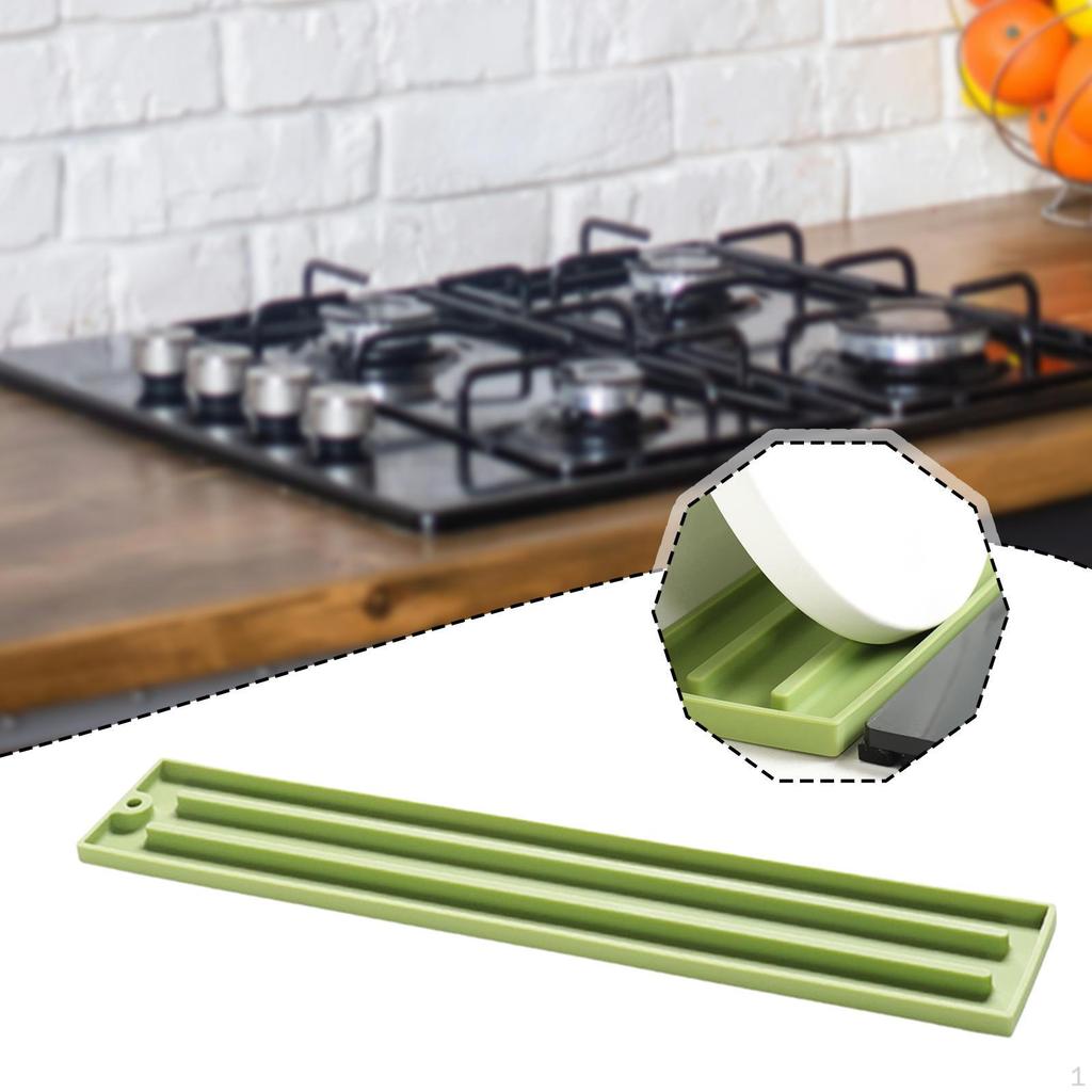 Countertop Pot Lid Storage Silicone Mat Effective Water Drainage Portable Heat Resistant Household