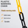 Red and White Plastic Warning Chain - Road Cone, Parking Isolation, Guardrail, Hanging Clothes, Yellow and Black Chain