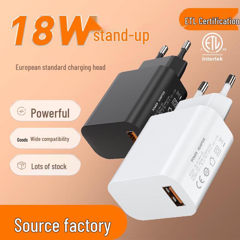 18W QC3.0 Wireless Charger Adapter EU Standard (5V/9V/12V) - CE & RoHS Certified