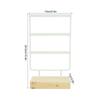 36 Holes Metal Jewelry Storage Rack Display Stand Earrings Necklace   with Wood Base