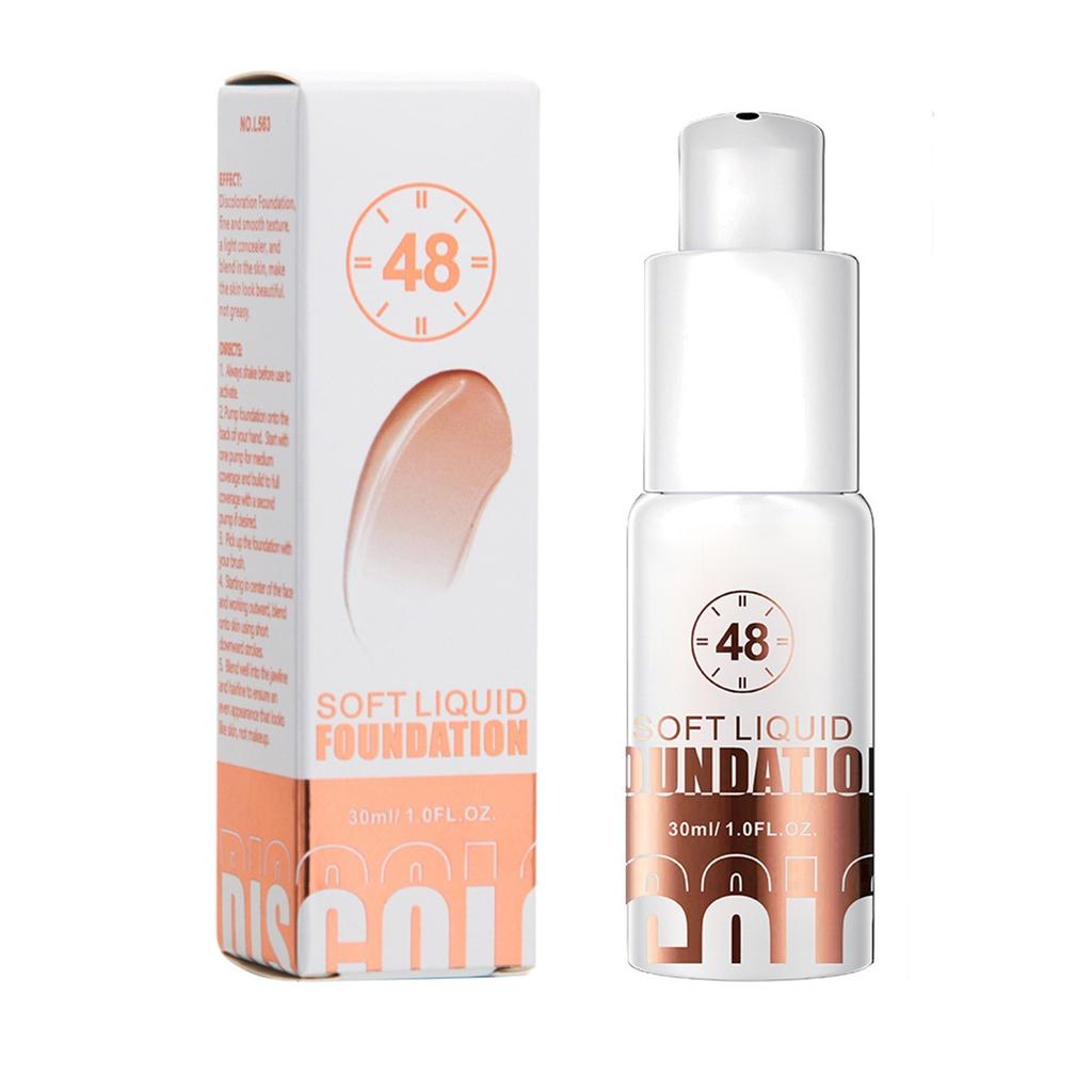 48H Temperature-changing Concealer Makeup-free Liquid Foundation 30ml Color-changing Skin Tone Temperature-changing Oil-control Liquid Foundation