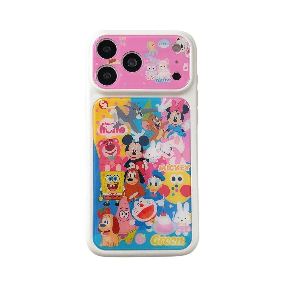 Cartoon Window Anti-Fall Case for iPhone 15, 16, 17 ProMax