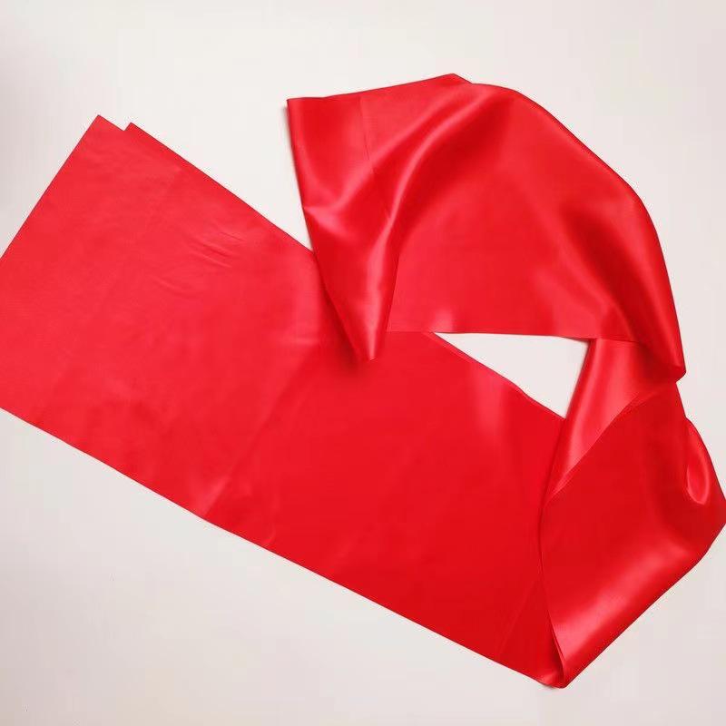Red Silk Ribbon Dance Props: Free Shipping Drumsticks, Gongs, Cymbals, Square Scarf, Waist Drum & Square Dance Accessories