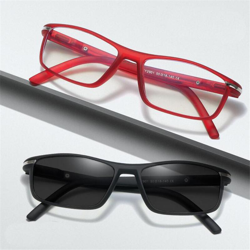 Фотохромні Окуляри для Зору за Рецептом при Короткозорості Жіночі Чоловічі Фірмові Дизайнерські Квадратні Окуляри для Короткозорості з Захистом від Синього Світла -0.5 -0.75 До -6