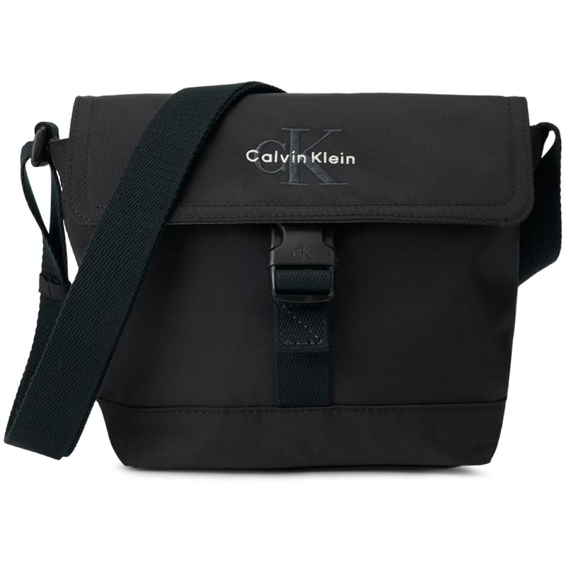 

Calvin Klein Solid Color Embroidered Letter Versatile Practical Portable Commuter Fabric Crossbody Bag Small Men Bags Space-Black 4D3420G-UB1 Basic Set (Bag)