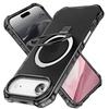 For iPhone Air Case Compatible with MagSafe Matte Kickstand Hybrid Phone Cover Small Wavy Edge
