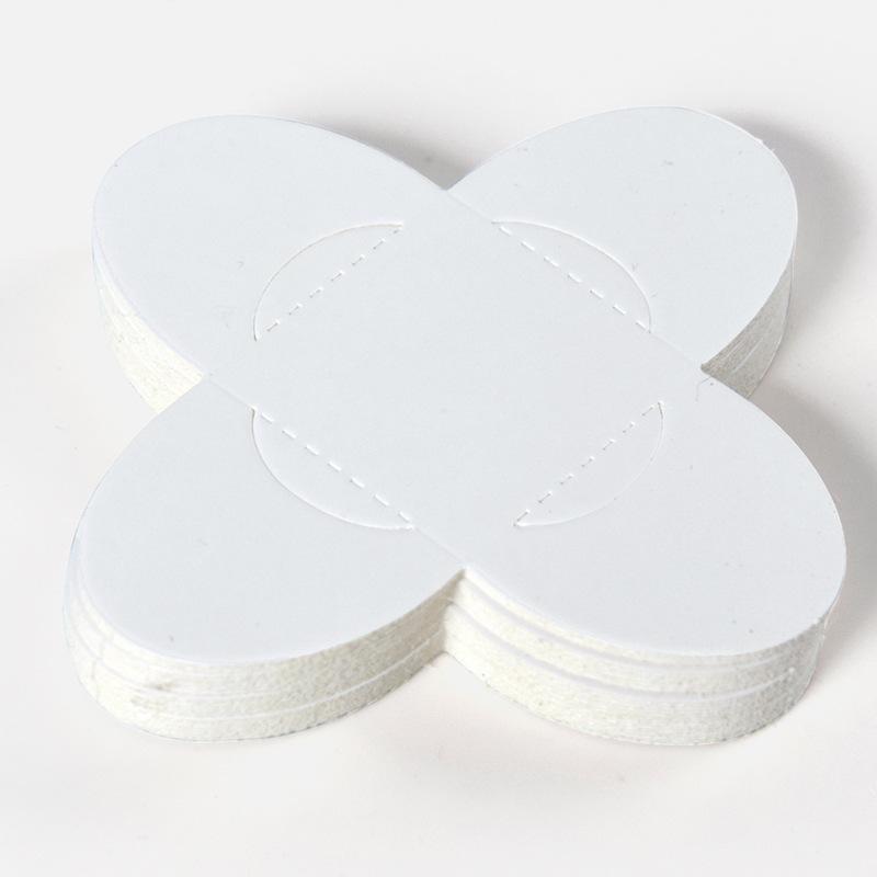 День святого Валентина Шоколад Бумага Оригами Цветочный поднос Бумажный блокнот Креативный блокнот Бумажный поднос 5pcs белый