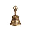 Tibetan Brass Vajra Bell: Antique Demon Subduer Pendant
