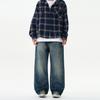 New American Retro High Street Jeans Men's Loose Straight Wide-leg Trousers