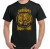 Muay Thai MMA Martial Arts Thailand Training Top Fitness Tiger TShirt Summer Cotton ONeck Short Sleeve Mens T Shirt New S3XL
