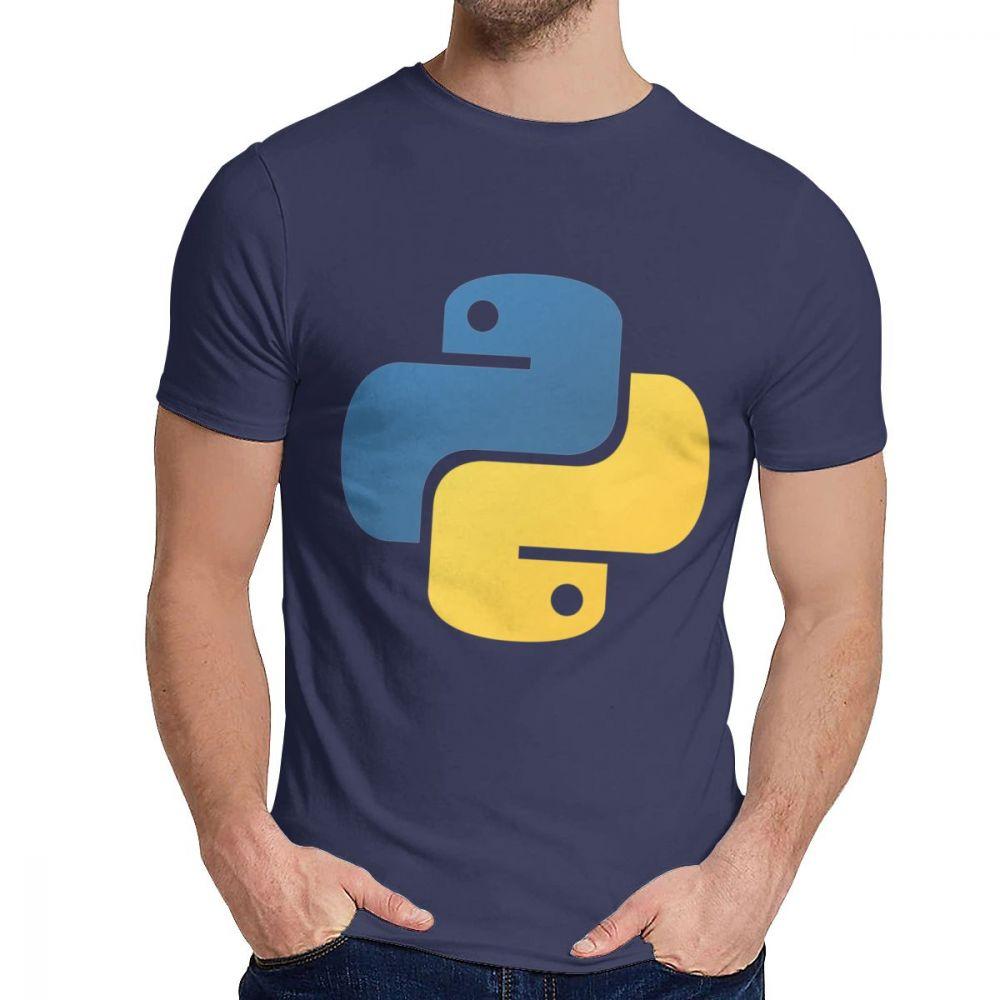 Graphic Python Programming Tee Shirt Men Custom Great T Shirt Crewneck