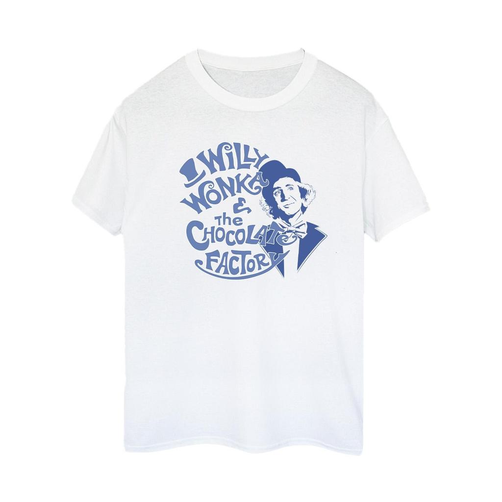 Willy Wonka & The Chocolate Factory Womens/Ladies Logo Cotton Boyfriend T-Shirt