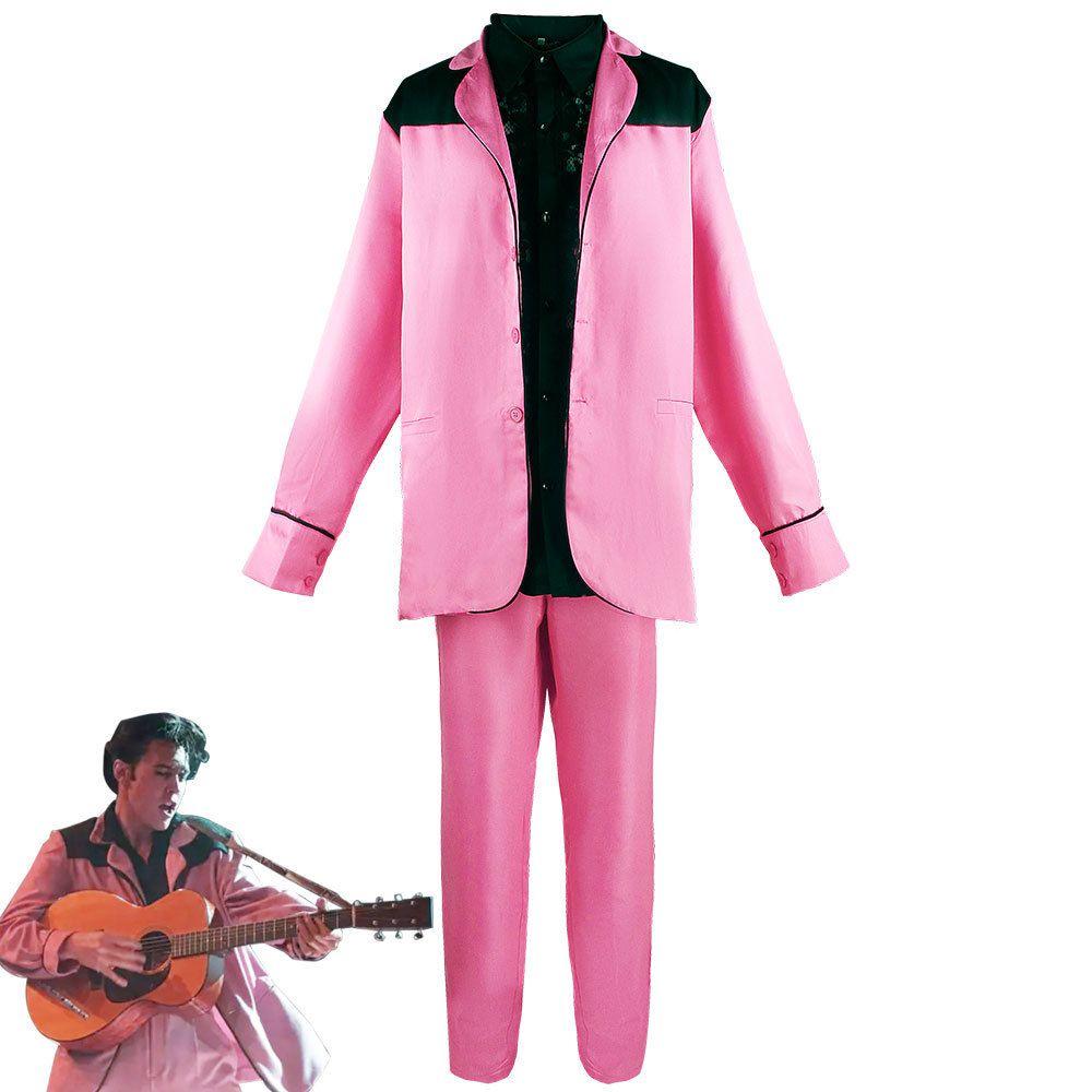 Authentic Elvis Presley Role-playing Outfit Coat With T-shirt Trousers