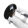1pc Universal 6.3CM Exhaust Tailpipe Tips Car Accessories Round Angled-mouth Straight Stainless Steel With Single Outlet